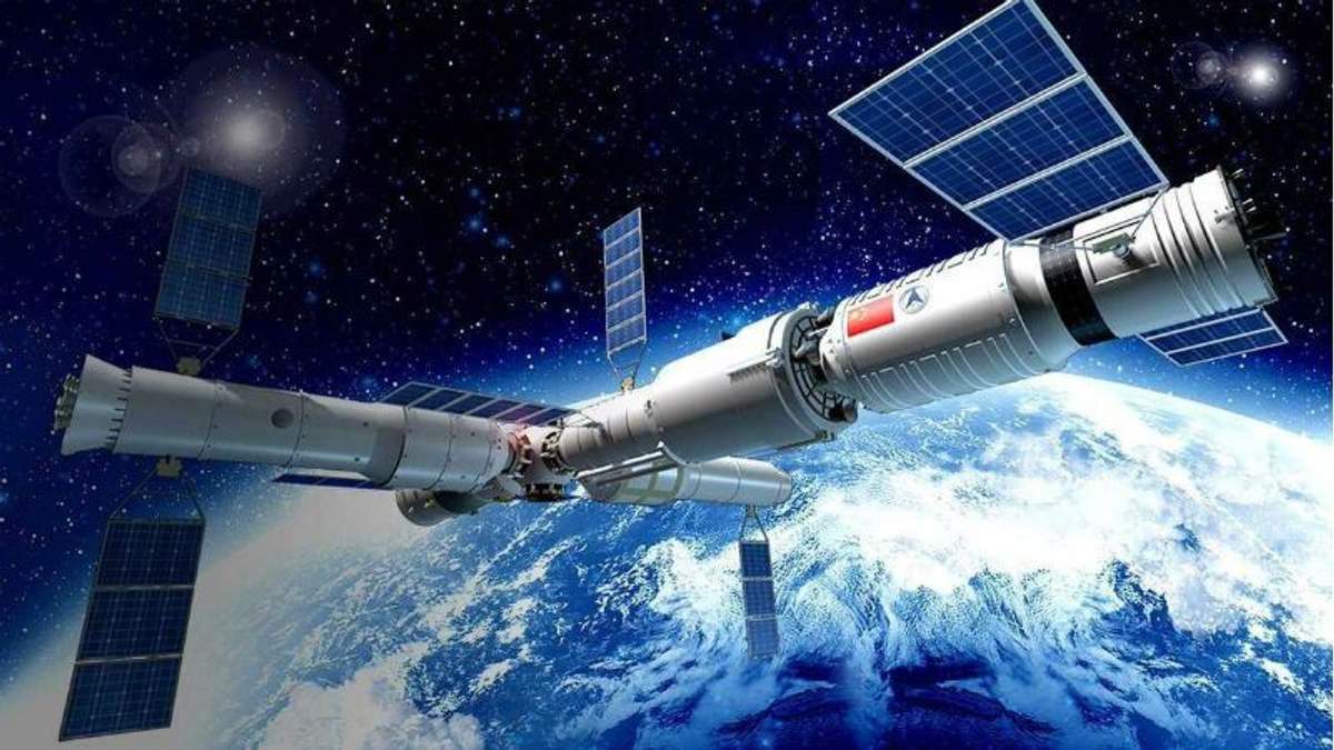 Китайська космічна станція "Тяньгун-1" падає на Землю Китайська космічна станція "Тяньгун-1" падає на Землю