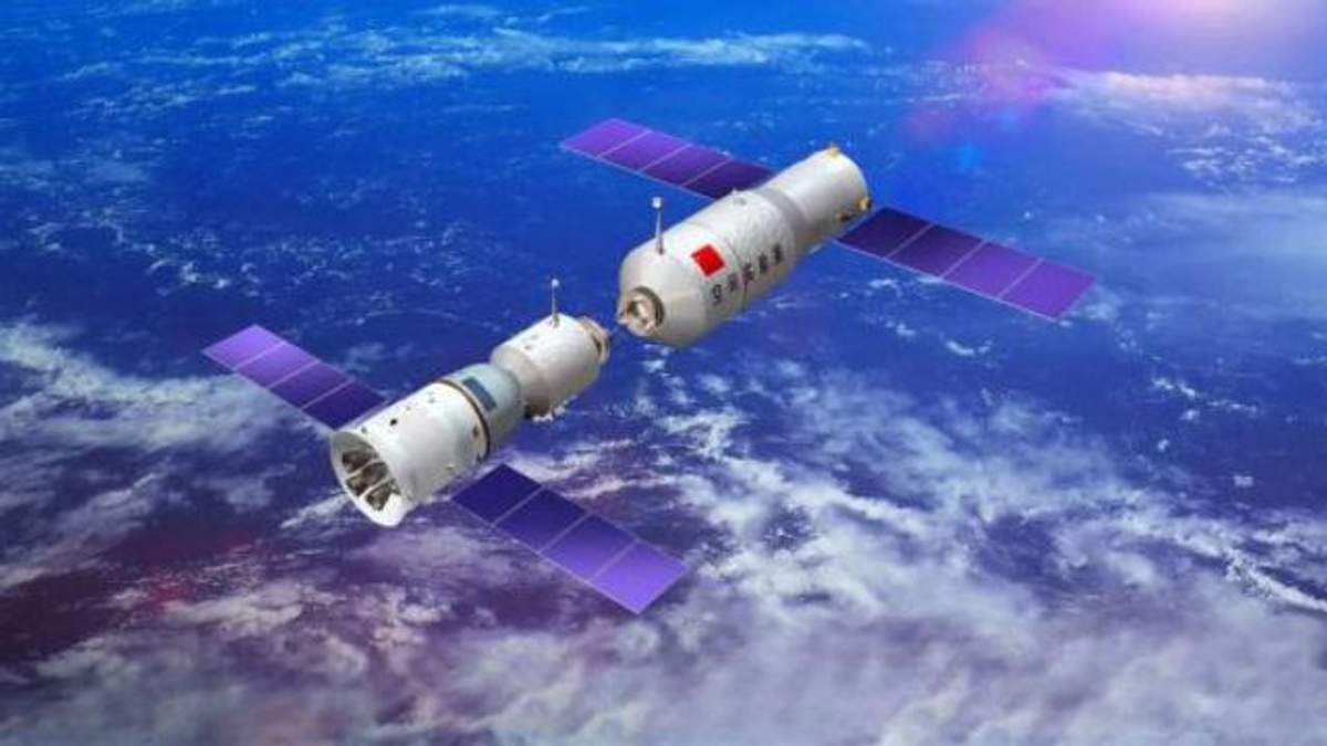 Китайська станція "Тяньгун-1" падає на Землю Китайська станція "Тяньгун-1" падає на Землю