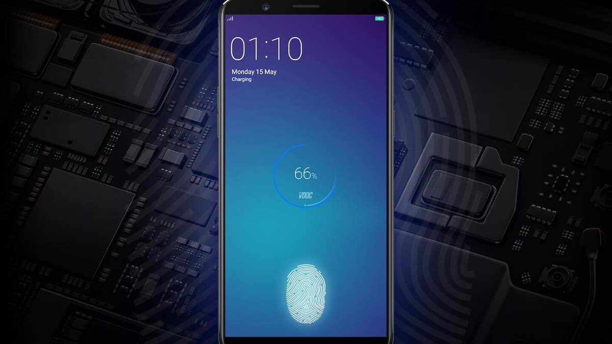 Компанія Oppo запатентувала сканер відбитка пальців вбудований під дисплеєм Компанія Oppo запатентувала сканер відбитка пальців вбудований під дисплеєм
