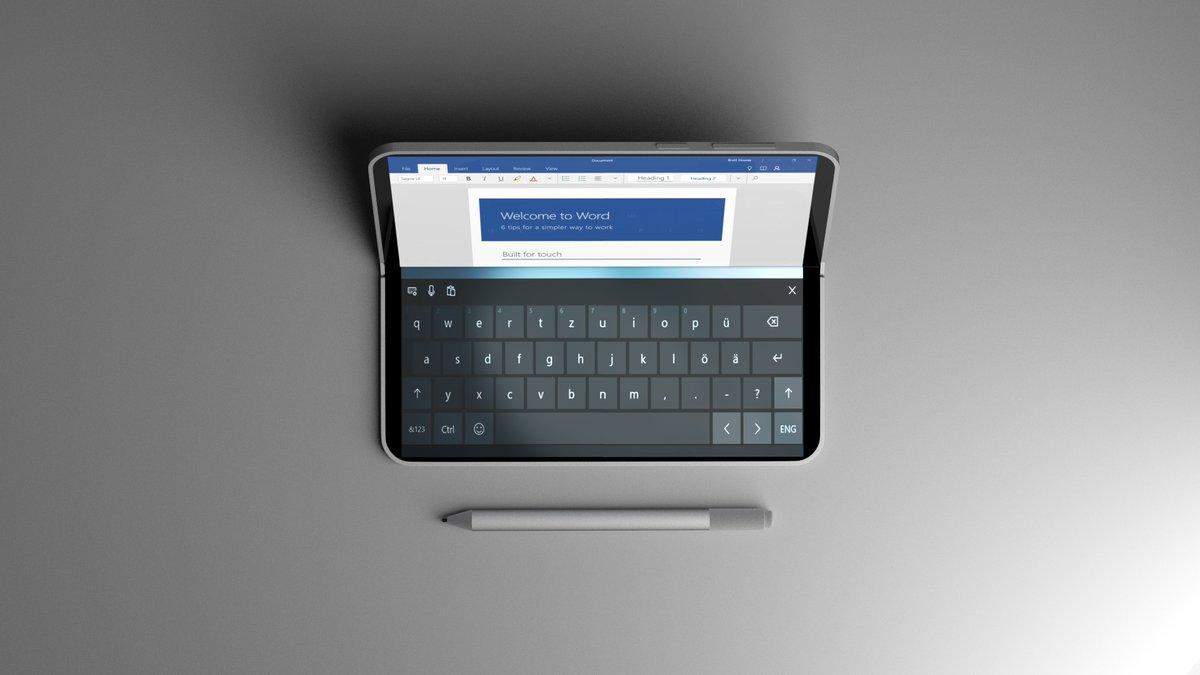 Концепт смартфона Microsoft Andromeda Концепт смартфона Microsoft Andromeda