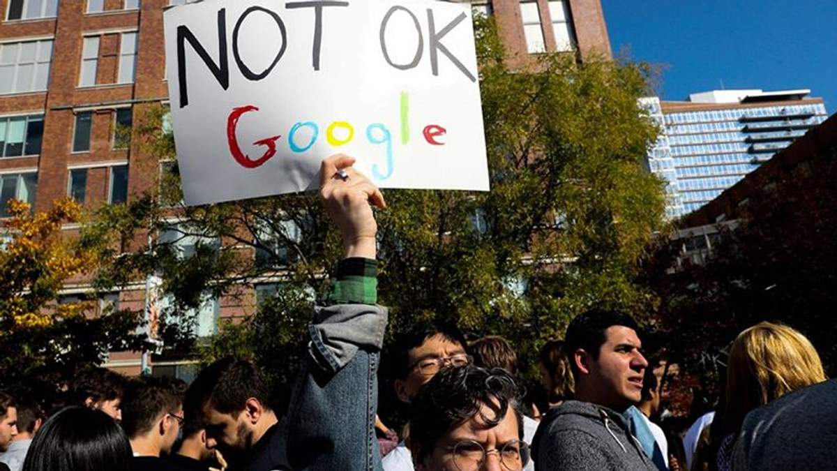 Акция протеста работников Google Акция протеста работников Google