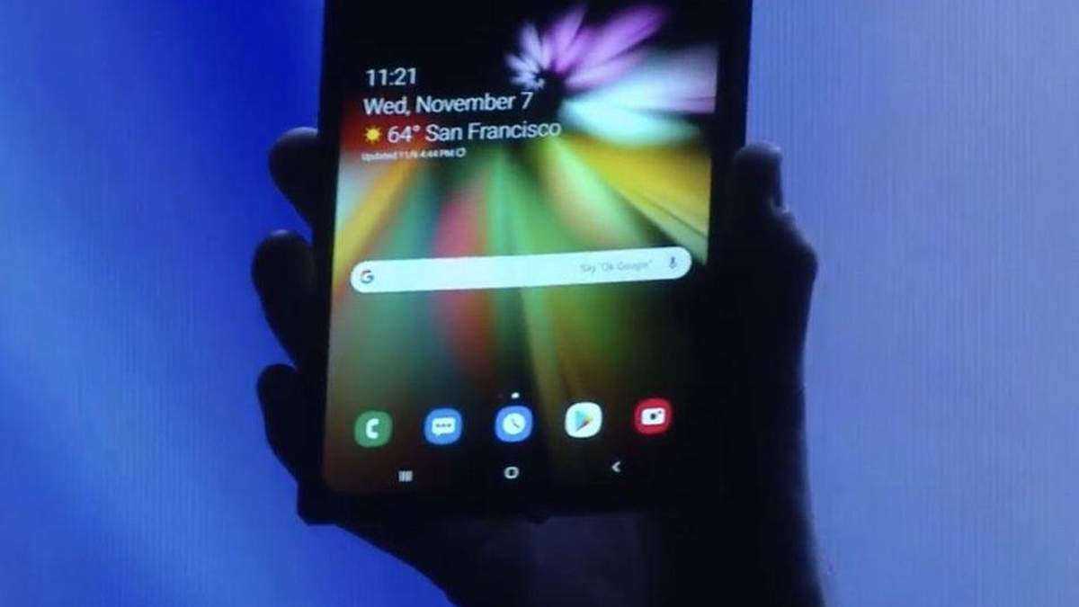 Гибкий смартфон Samsung Гибкий смартфон Samsung