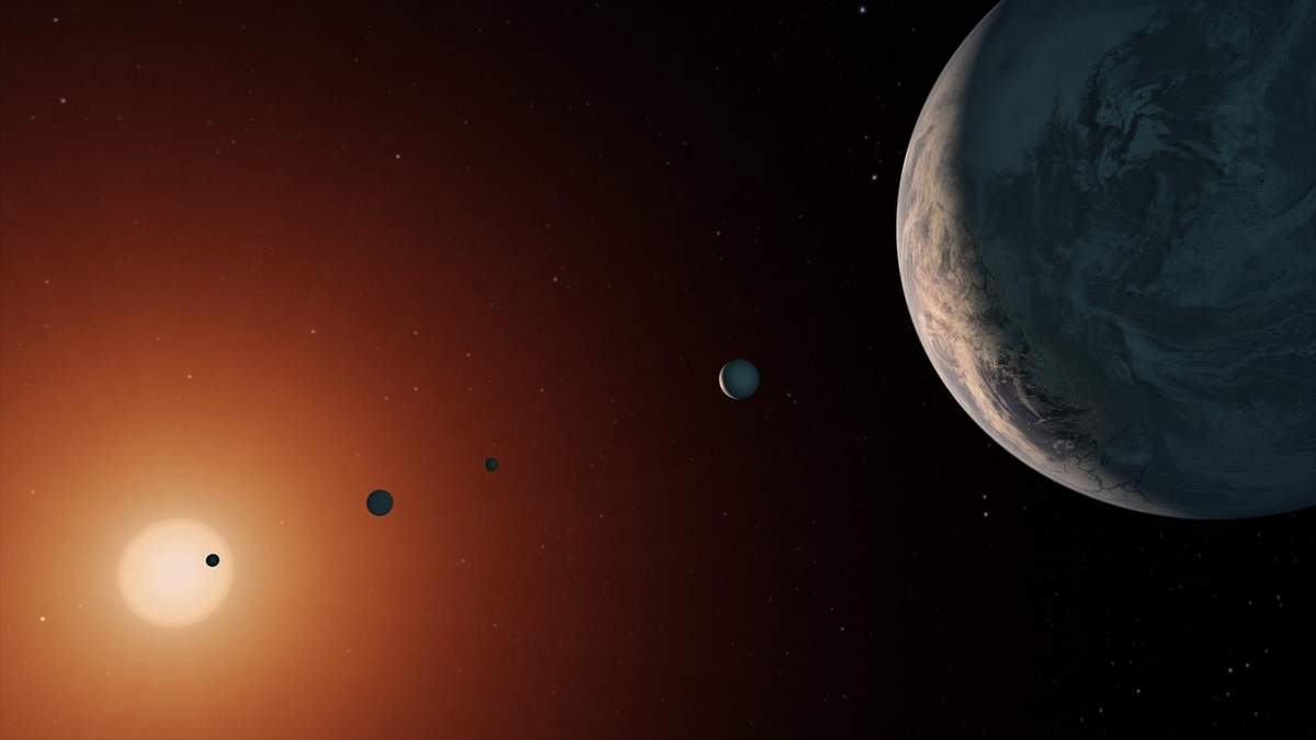 Модель екзопланетиTRAPPIST-1e Модель екзопланетиTRAPPIST-1e