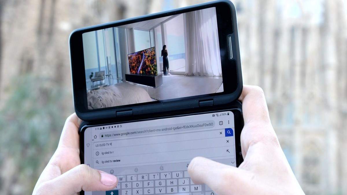 LG V50ThinQ 5G з двома екранами LG V50ThinQ 5G з двома екранами
