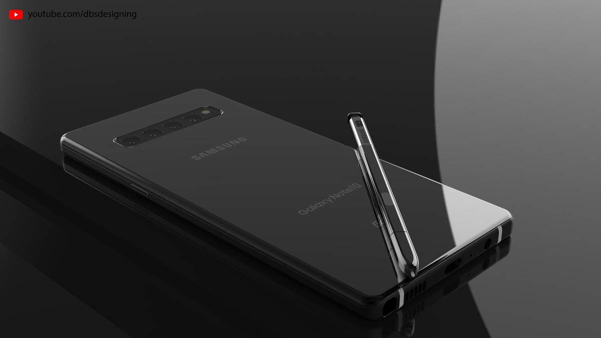 Ймовірний дизайн Samsung Galaxy Note 10 Ймовірний дизайн Samsung Galaxy Note 10