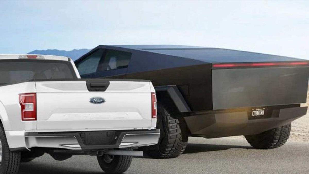 Ford F-150 против Tesla Cybertruck Ford F-150 против Tesla Cybertruck