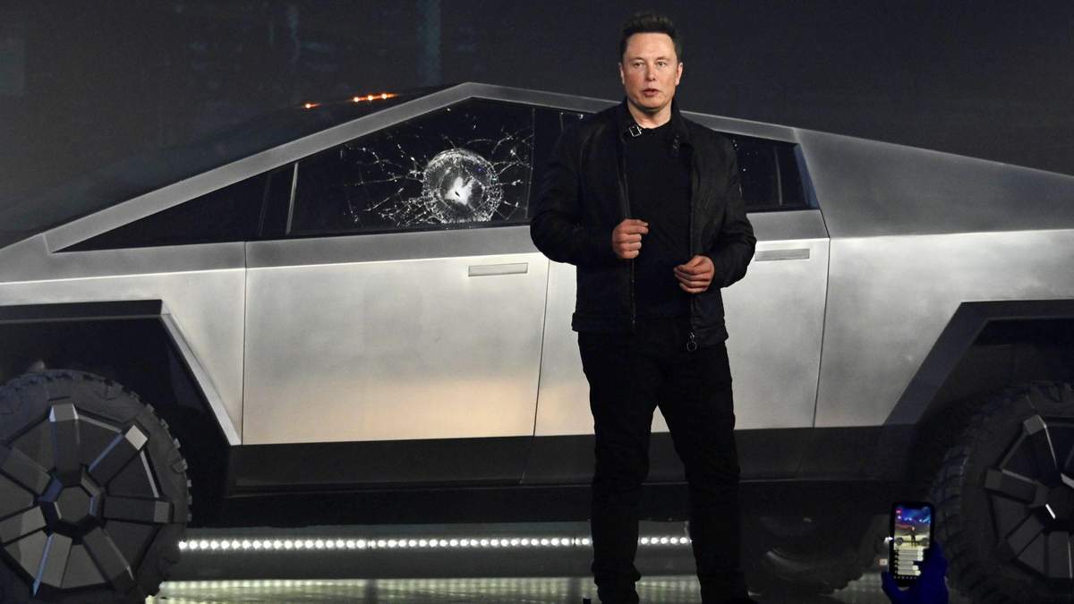 Ілон Маск на презентації Tesla Cybertruck Ілон Маск на презентації Tesla Cybertruck
