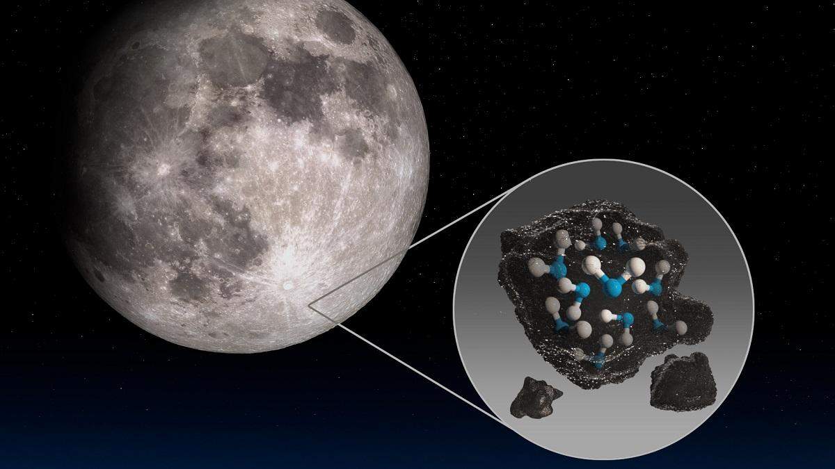 NASA подтвердило наличие воды на Луне NASA подтвердило наличие воды на Луне